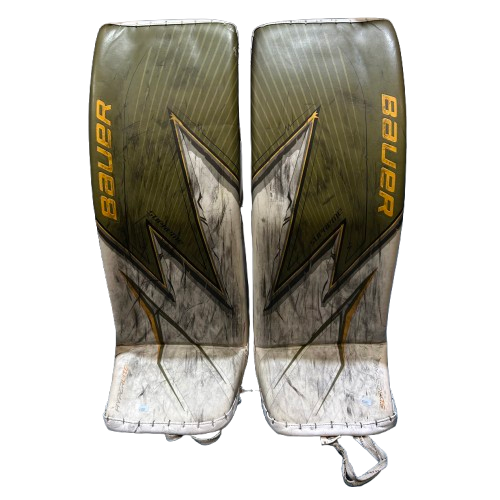 Bauer Vapor Hyperlite - Ensemble complet de gardien droit Pro Stock d'occasion (vert/blanc/jaune)